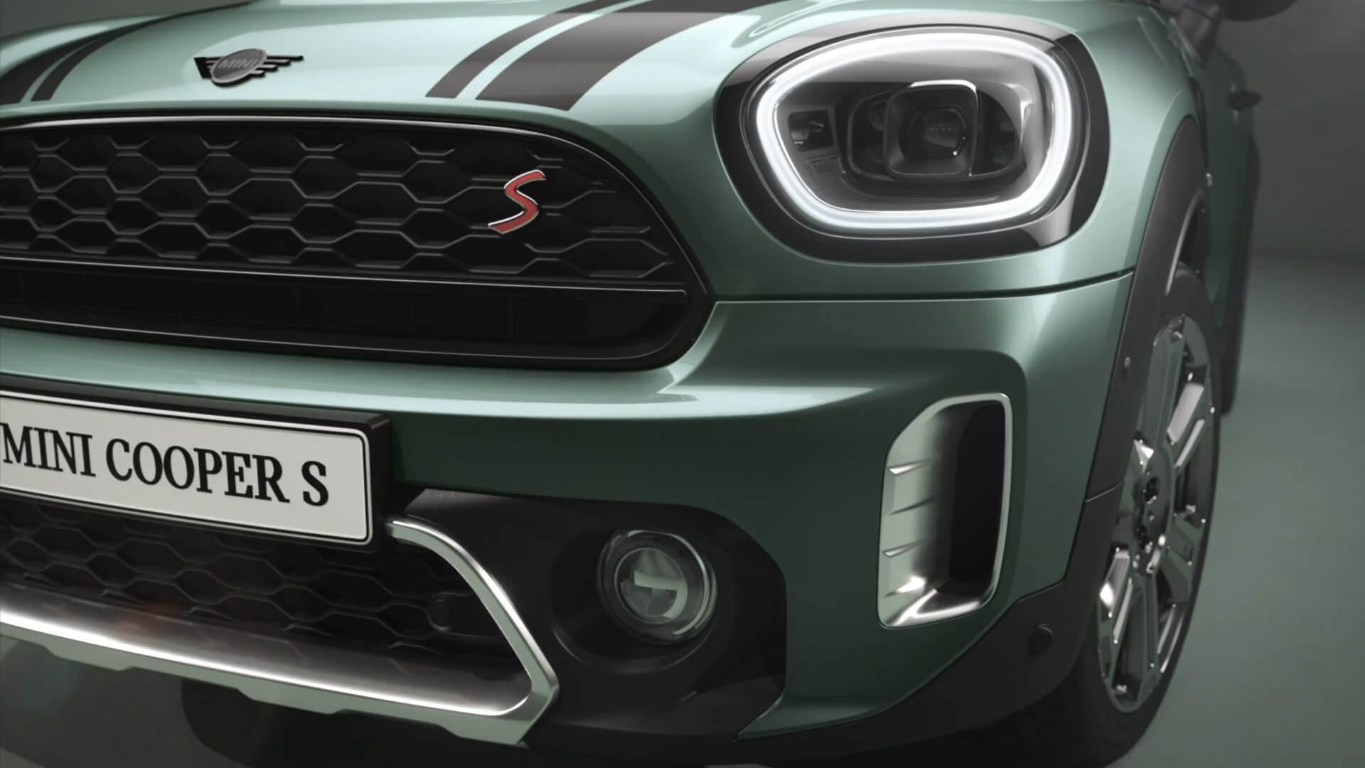 MINI Countryman – поглед од страна – зелена и црна