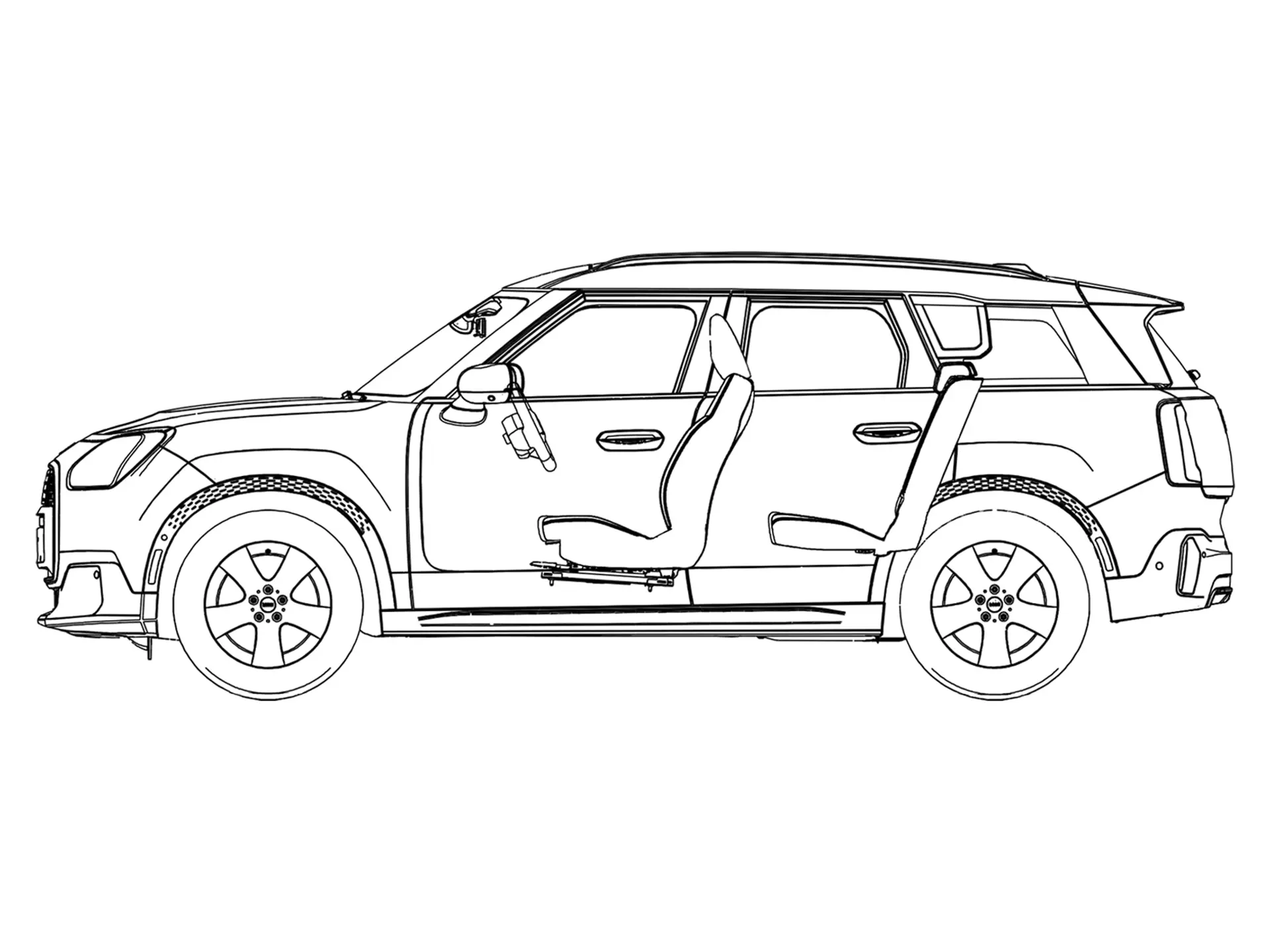 MINI Countryman - страничен поглед